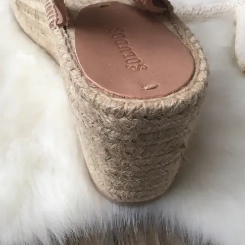 Soludos Platform Espadrille Nude Wedge Sandal Dove Gray