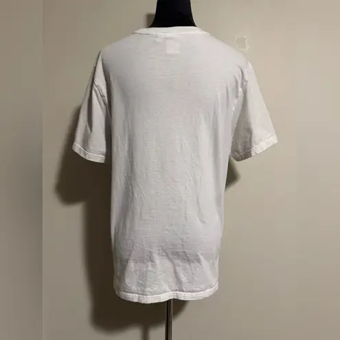 EUC BTS Big Hit Entertainment White and Pink Dynamite Graphic Tee size medium