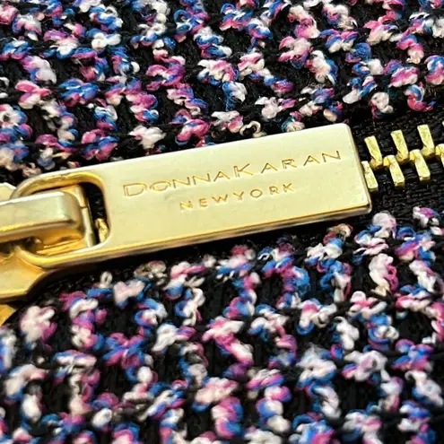 Donna Karan Boucle/Tweed Full Zip Jacket