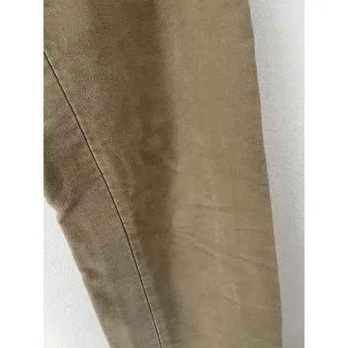 John Galliano Mid Rise Straight Leg Cotton Trouser Pants Womens Size 32 Tan
