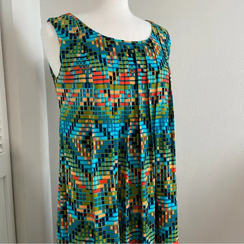 Ronni Nicole Sleeveless Colorful Printed Swing Dress Size 10