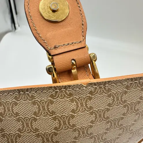 Celine Macadam Coated
Canvas Crossbody Bag Tan