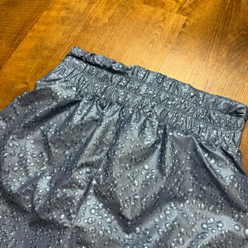 ZYIA Active Blue Steel Bubbles High Rise Bomber Shorts Sz Small