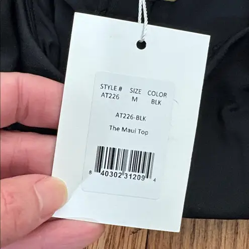 ANDIE Bikini Set Maui Top Classic Bikini Bottom Black size M NWT