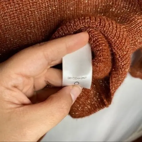 Apiece Apart Arkestra Metallic Balloon Sleeve Sweater in Terra Cotta Marl XS