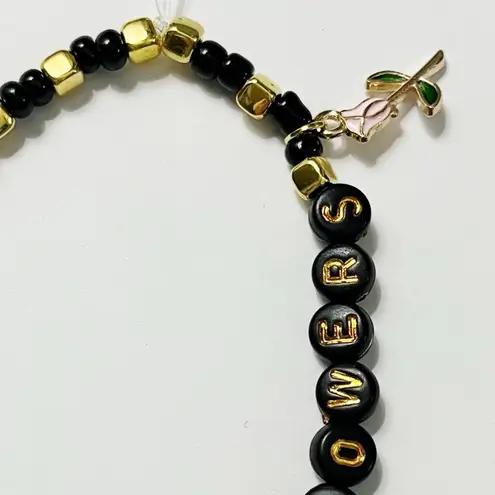 Tour Friendship Bracelet Your Wife Waters Flowers Fortnight Black