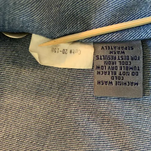 AKS Amy K. Su for Nordstrom Denim Jean Dress Sleeveless Maxi Pockets Medium Blue