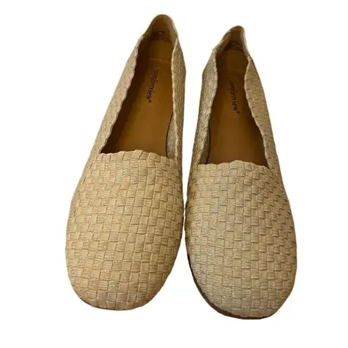 Comfortview WOMENS THE BETHANY FLAT BY KHAKI METALLIC SIZE 10.5
