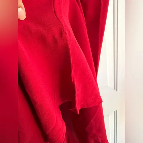 Connected Apparel Red Lightweight Button Blazer Top Women’s XL.