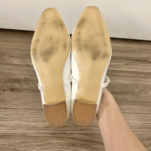 Lulus  Lewlen White Ballet Heel Sandals Size 7