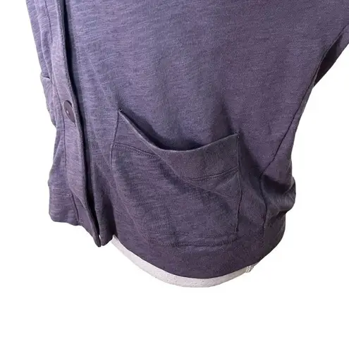 Universal Standard Lightweight Cardigan Women’s Size 0 Navy Pima Cotton V-Neck