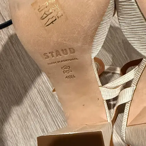 BNWT Staud White Textured Solange 100MM Block