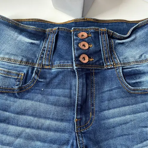 Ariya Jeans High Waist Cutoff Jean Shorts Sz 7/28 3 Button Stretch Festival