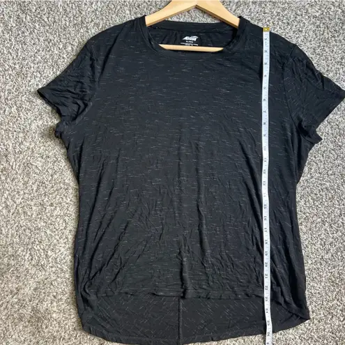 Avia 🦋 Black Relaxed High Low Short Sleeve Tee Athletic Athleisure XL Workout