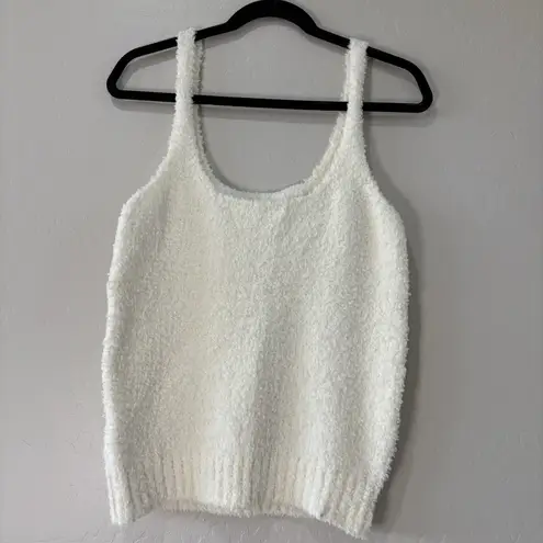 SKIMS Sherpa Knit Tank Top 2X/3X Bone Ivory Cozy Soft NWOT Stretch Sleeveless