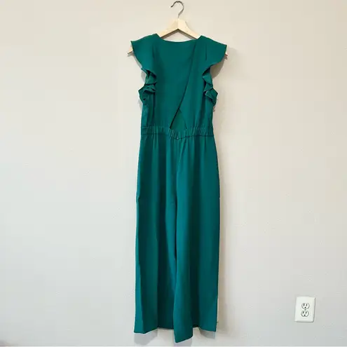 J.Crew NWT  Sleeveless Ruffle Jumpsuit in 365 Crepe
