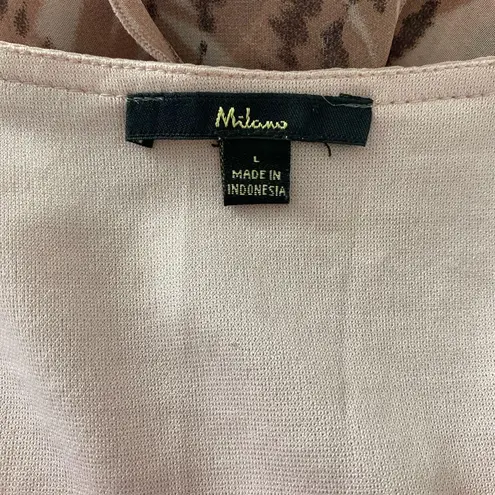 Milano Pink Black Tie Dye Swirl Whimsygoth Bat Sleeve Shawl Top Blouse L Size L