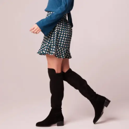 Band Of The Free Size M Blue/Green Colette Teal Mini Skirt Business Casual Fall Blue Size M