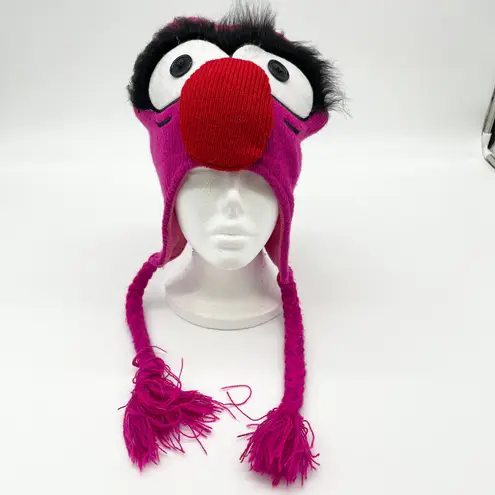 Muppets Unisex Winter Hat One Size Beanie Animal Costume Y2K Pop Culture Disney Pink