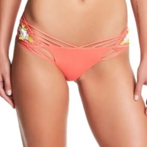 French Pastry NEW Crochet Flower Bohemian Bikini Bottoms Size Small