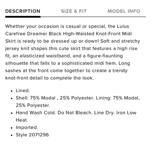 Lulus Carefree Deeamer High Waisted Knot Front Midi Skirt - Image 4