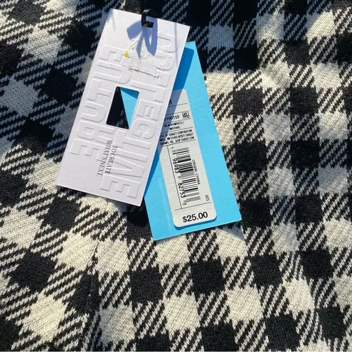 Future Collective Gingham Check Knit Biker Shorts Size M