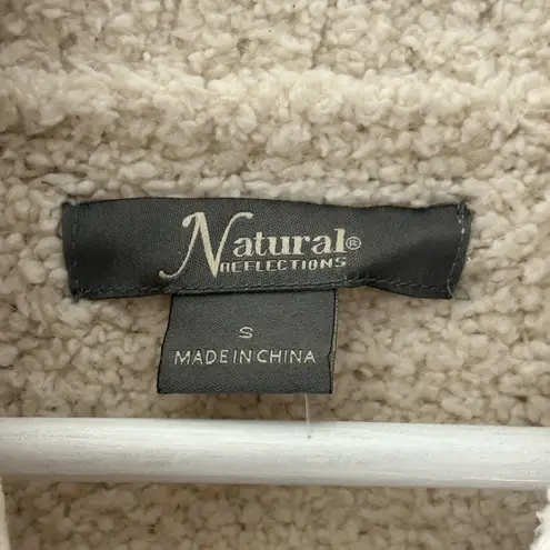 Natural Reflections Boucle Full Zip Jacket Sz S