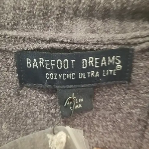 Barefoot Dreams 💕💕 CozyChic Drape Rib Cardigan Ultra Lite Pacific Blue L NWT