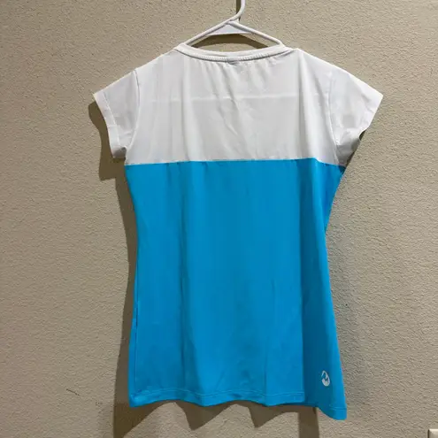 Martini Sportswear Austria Womens Blue White Short Sleeve TShirt Small Athletic