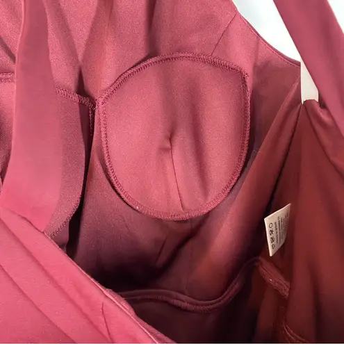 Azazie Galicia Burgundy Cabernet Mermaid Maxi Dress with Halter Neck sz A12 NWT