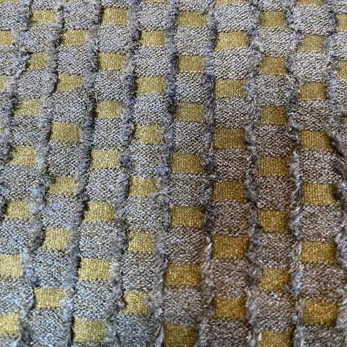 Roseanna Sleeveless Top Black & Blue Textured Rounded Hem Size 6 Oversized