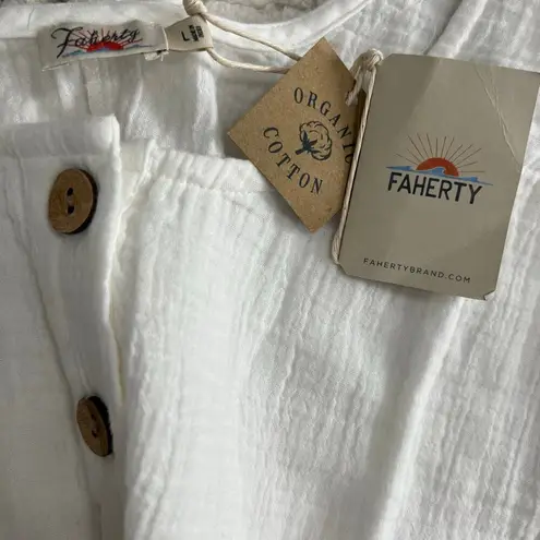 Faherty NWT Dream Cotton Gauze Jamesport Romper Size Large