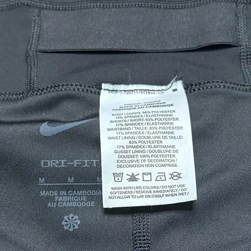 Nike Club 14” Printed High Rise Golf Tennis Ball Pocket Skirt Black Gray Medium