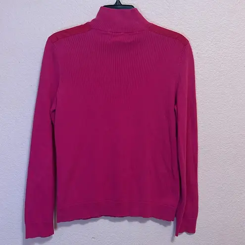 Ralph Lauren  Active LRL Women Half Zip Cotton Shirt Pink. Size L