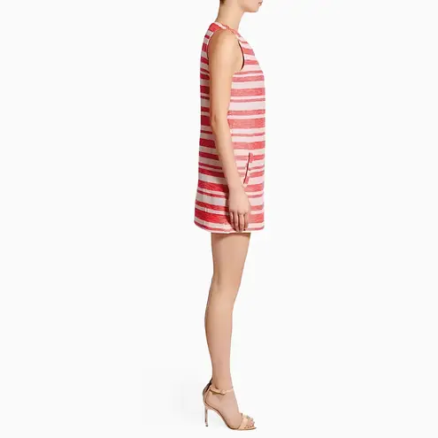 Cupcakes and Cashmere Athena Red White Striped Sleeveless Dress