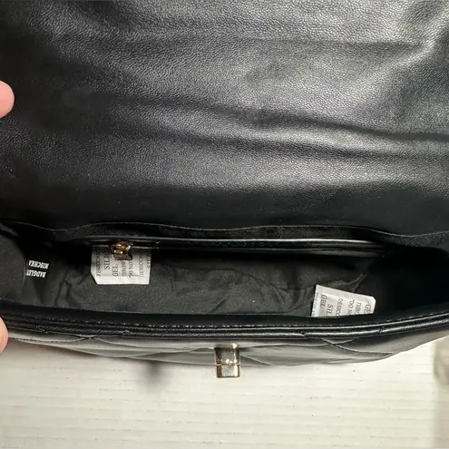 Badgley Mischka Badgley Mischka Small Bag Women’s Black Chain Crossbody Quilt Vegan Leather New