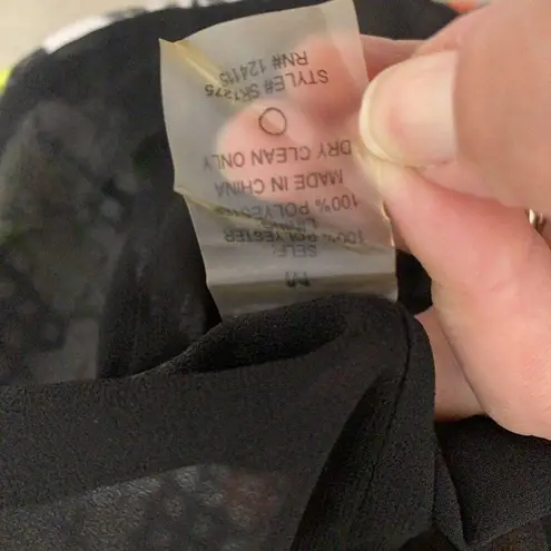 Sophie Rue Women's Size Medium Floral Exposed Zipper Crop Top Tank Shirt Blouse