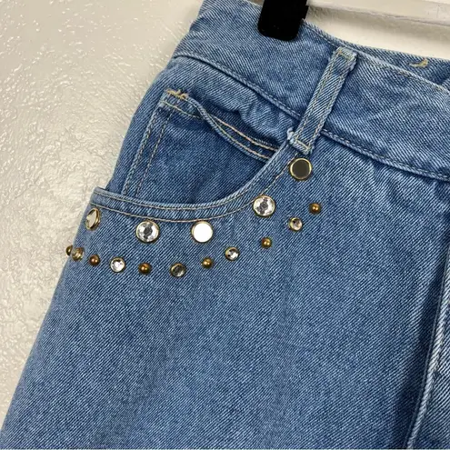 Vintage Blue Tamorah Marie 90's  Jewel Detail Jeans Rigid Denim Size 26