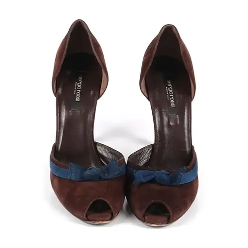 Sergio Rossi | Brown Suede D'Orsay Heels Sz 8