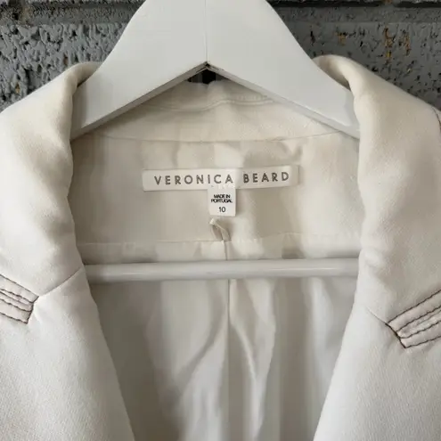 Veronica Beard Machenzie Dickey Jacket Blazer Contrast Stitching Size 10