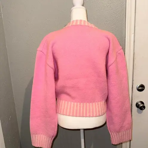 NWOT Rest & Recreation Pink Sweater One Size ( best small/medium) - Image 3