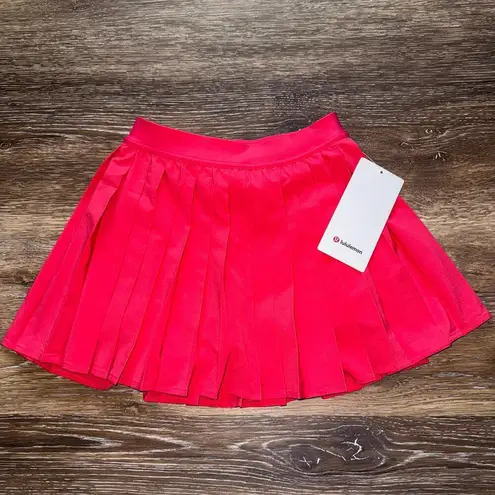 Lululemon  High Rise Pleated Tennis Skirt Glaze Pink Size 2 NWT