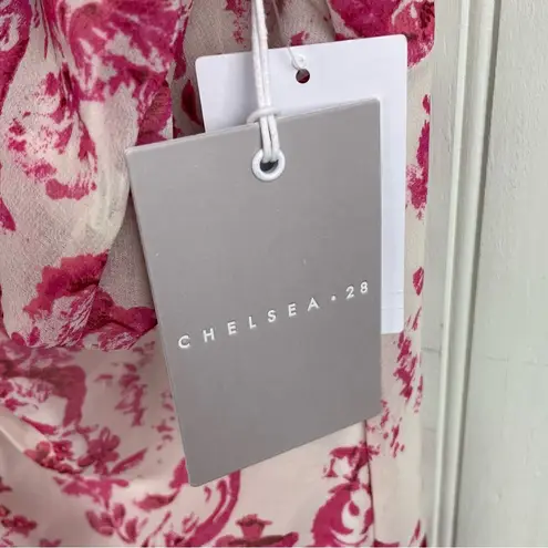 Chelsea28 NEW Forget Me Not Floral Print Puff Sleeve Midi Dress Women's Size XXL