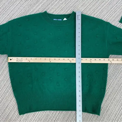 Vylette Bauble Stich Crew Neck Crop Sweater Green Juniors Large Pullover Size undefined