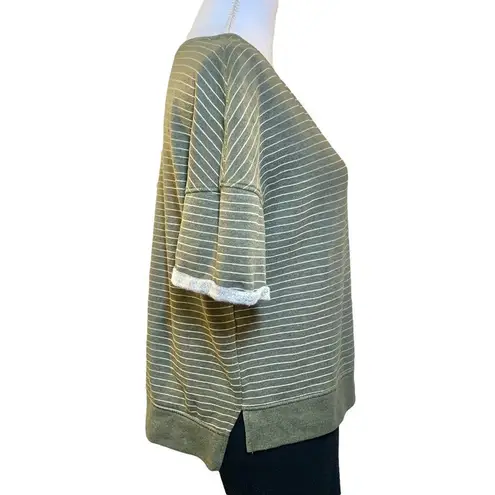 Stars Above Women’s green stripe lounge sweatshirt