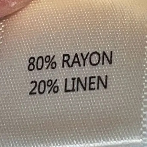 Monteau  Womens Floral Square Neck‎ Paperbag Linen Blend Dress Cream Large NWT