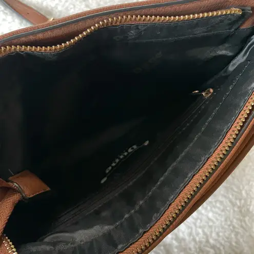 Dune London Women’s Reptile Camel & White Shoulder Crossbody Bag