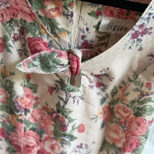 Vintage Jigsaw Tapestry Dress White Size 0