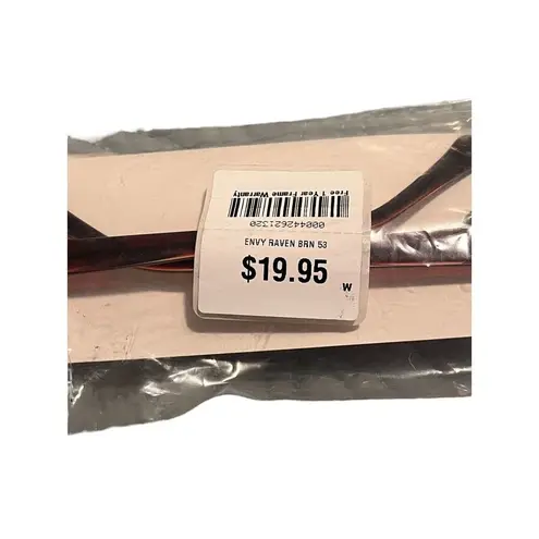 Envy Glasses Womens Eyewear Brown Clear Casual Wear Business Smart 53-18-140 NEW