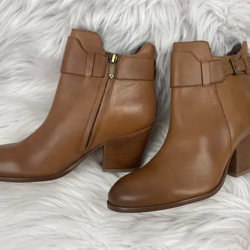 Sam Edelman Melody Womens Brown Leather Ankle Booties Size 8